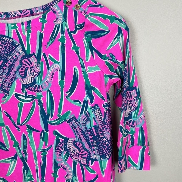 Lilly Pulitzer Girls UPF50+ Mini Sophie Dress. Extra Lucky. Size XL (12/14) - Picture 4 of 11